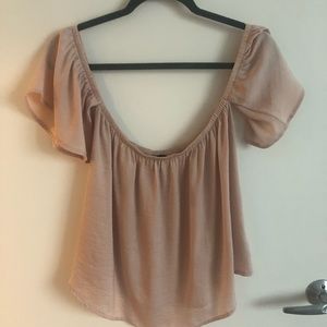 AE flounce over the shoulder blouse